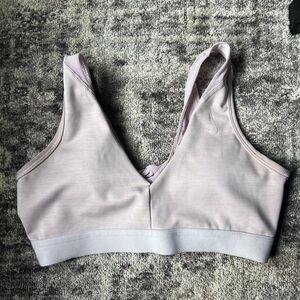 Women’s Nike Soft Pink Sports Bra with twist back
